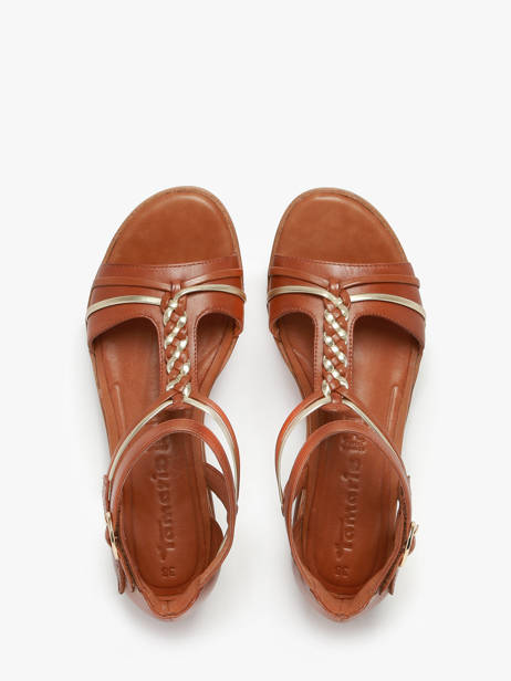 Sandales En Cuir Tamaris Marron accessoires 44 vue secondaire 3