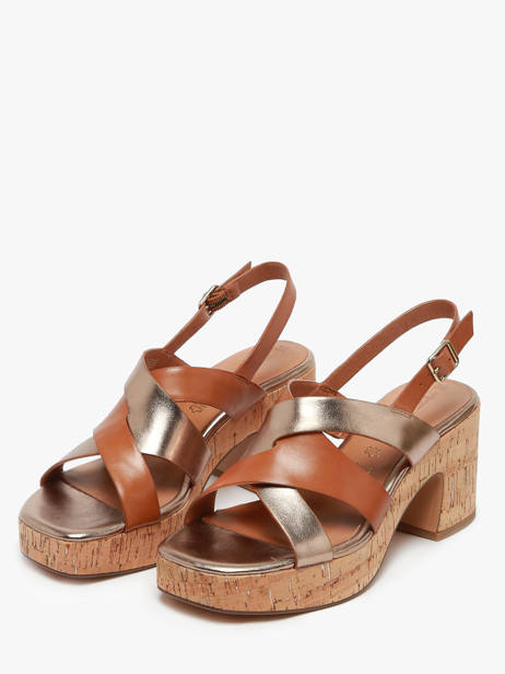 Sandales à Talon En Cuir Tamaris Marron accessoires 44 vue secondaire 1