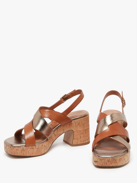 Sandales à Talon En Cuir Tamaris Marron accessoires 44 vue secondaire 2