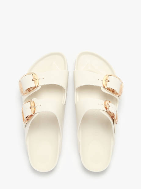 Mules Arizona Big Buckle Birkenstock Beige accessoires 1029651 vue secondaire 3