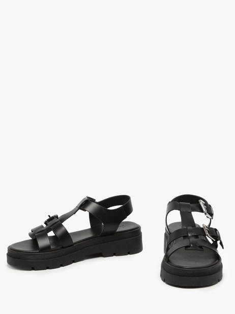 Sandals Teresa In Leather Nuyou Black accessoires 37121 other view 2