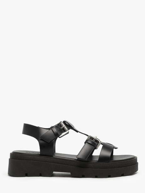 Sandals Teresa In Leather Nuyou Black accessoires 37121