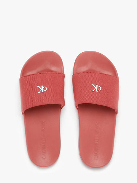 Claquettes Calvin klein jeans Rouge accessoires 1713GAM