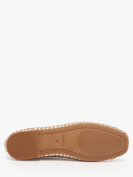 Ballerines En Cuir Inuovo Or accessoires A92002 vue secondaire 5