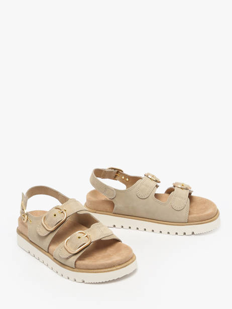 Sandales En Cuir Inuovo Beige accessoires D53026 vue secondaire 1