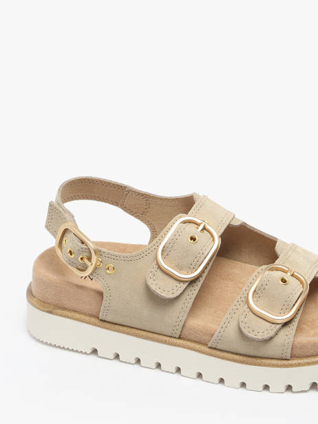 Sandales En Cuir Inuovo Beige accessoires D53026 vue secondaire 2