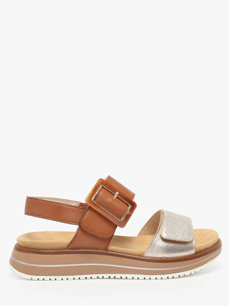 Platform Sandals In Leather Remonte Multicolor accessoires 22