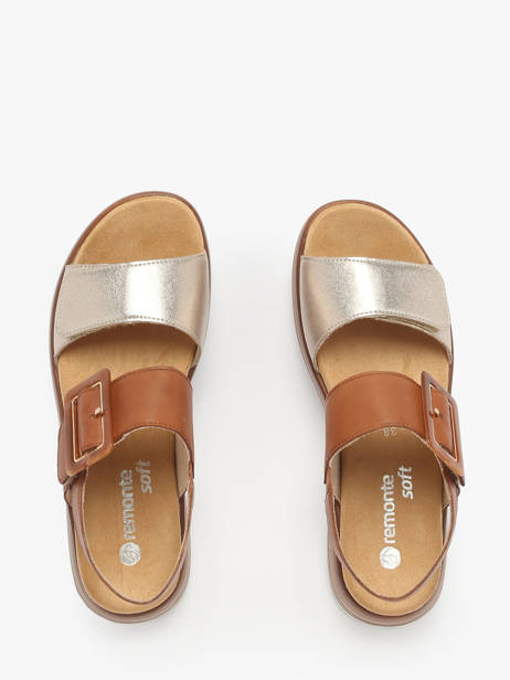Platform Sandals In Leather Remonte Multicolor accessoires 22 other view 3