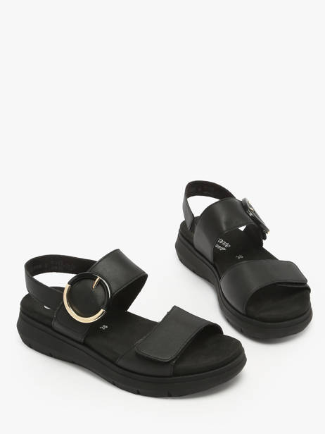Platform Sandals In Leather Remonte Black accessoires - D2K50-00 other view 1