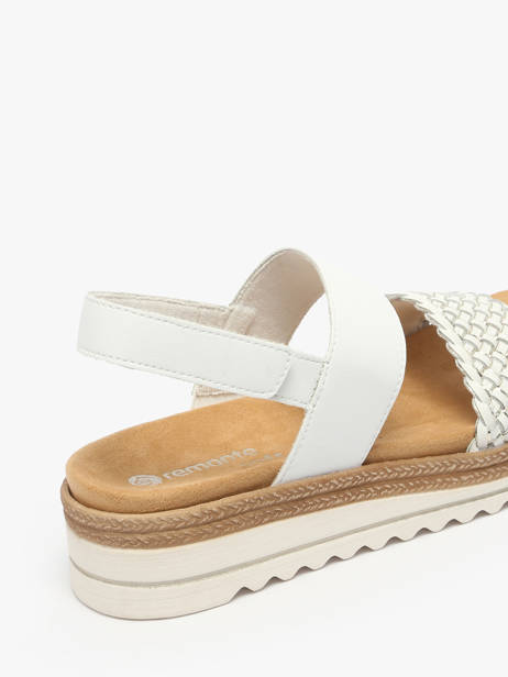 Platform Sandals In Leather Remonte White accessoires 80 other view 2
