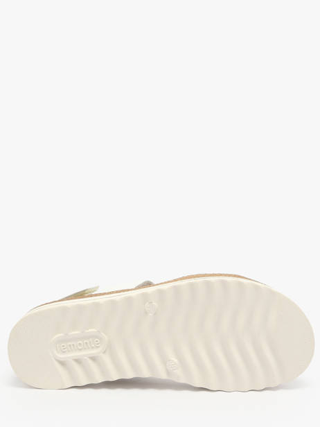 Platform Sandals In Leather Remonte White accessoires 80 other view 4