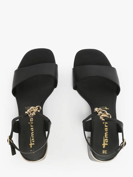 Sandales à Talon En Cuir Tamaris Noir accessoires 44 vue secondaire 3