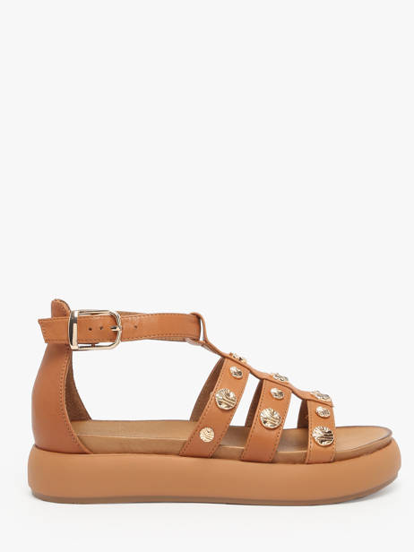 Sandales En Cuir Inuovo Marron accessoires A96039