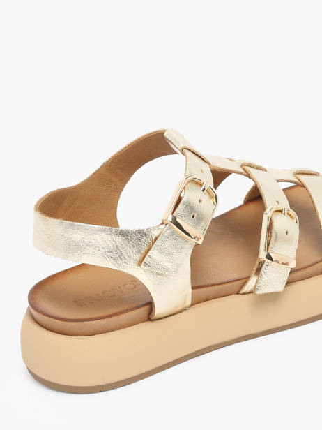 Sandales En Cuir Inuovo Or accessoires A96046 vue secondaire 2