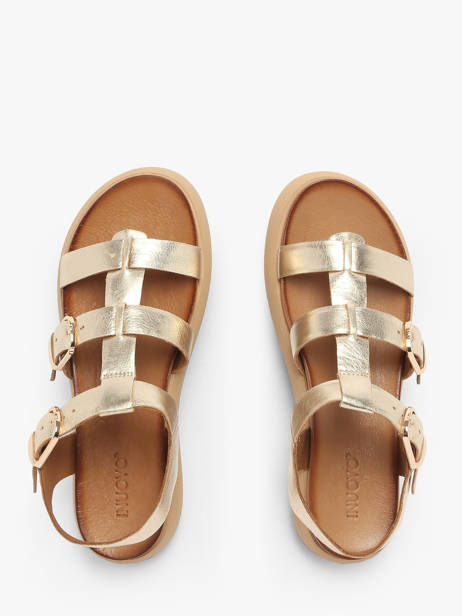 Sandales En Cuir Inuovo Or accessoires A96046 vue secondaire 3