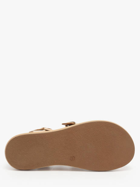 Sandales En Cuir Inuovo Or accessoires A96046 vue secondaire 4