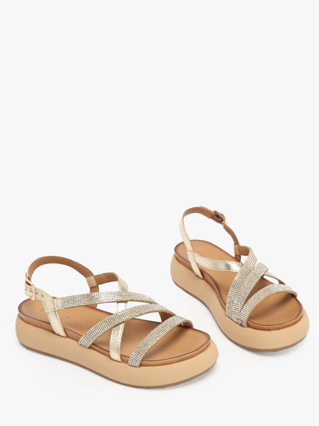Sandales En Cuir Inuovo Or accessoires A96051 vue secondaire 1