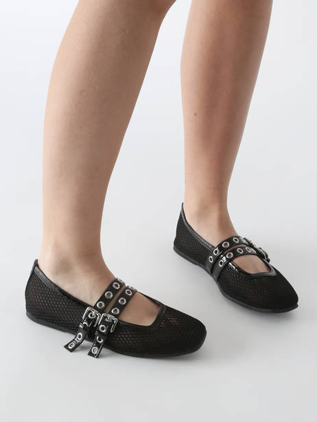 Ballerinas Colors of california Black accessoires CPATTY07 other view 1
