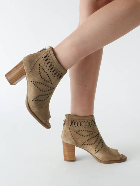 Heeled Boots Liset In Leather Alpe Brown accessoires 50941101 other view 1