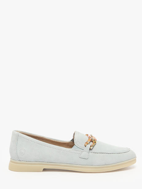 Moccasins In Leather Remonte Blue accessoires 12