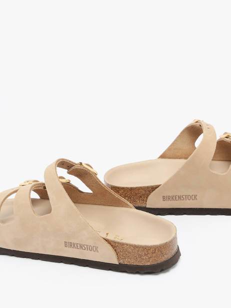 Mules Florida En Cuir Birkenstock Beige accessoires 1029480 vue secondaire 2
