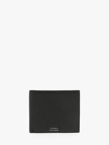 Portefeuille Cuir Tommy hilfiger Noir th premium AM12189