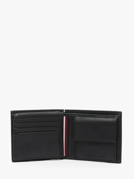 Portefeuille Cuir Tommy hilfiger Noir th premium AM12189 vue secondaire 1