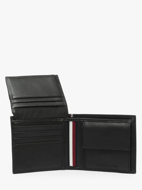 Portefeuille Cuir Tommy hilfiger Noir th premium AM12189 vue secondaire 2
