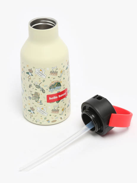 Drinking Bottle Hello hossy Green cool kids 350M other view 3