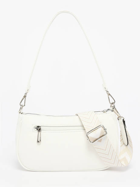 Sac Porté épaule Et Bandoulière Grained Miniprix Blanc grained F3699 vue secondaire 2