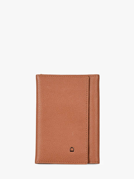 Leather Madras Card Holder Etrier Brown madras EMAD024 other view 1