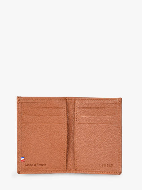 Porte-cartes Madras Cuir Etrier Marron madras EMAD013 vue secondaire 2