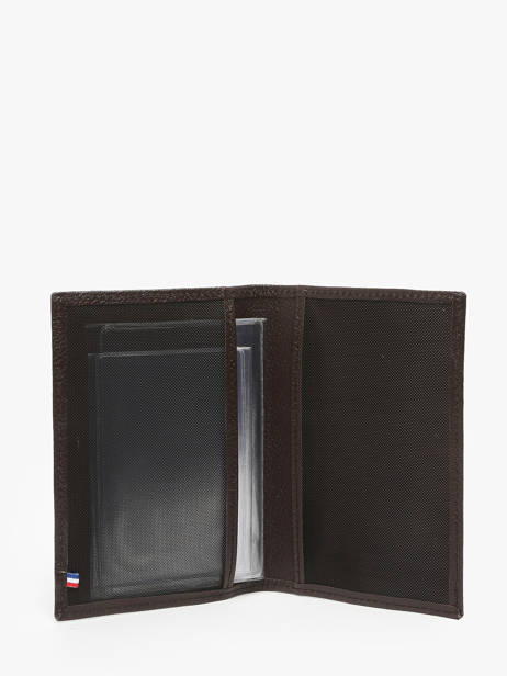 Leather Document Holder Madras Etrier Brown madras EMAD429 other view 1
