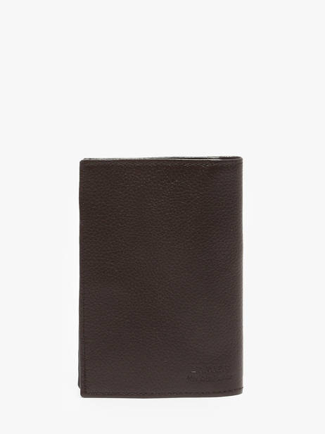 Leather Document Holder Madras Etrier Brown madras EMAD429 other view 2