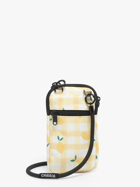 Sac Bandoulière Accessoire Polyester Recyclé Cabaia Beige accessoire PHONEBAG vue secondaire 3