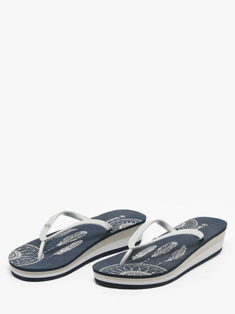Nu-pieds à Talon Isotoner Bleu accessoires 94163 vue secondaire 1