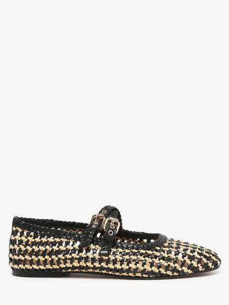 Ballerines Avec Brides En Cuir Inuovo Noir accessoires D47001