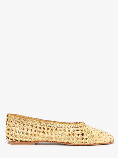 Ballerines En Cuir Inuovo Or accessoires D49006