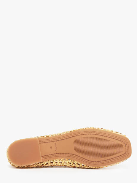 Ballerines En Cuir Inuovo Or accessoires D49006 vue secondaire 4