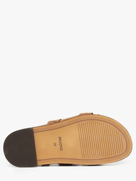 Sandales En Cuir Inuovo Marron accessoires D51011 vue secondaire 4