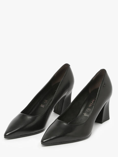 Escarpins à Talon En Cuir Tamaris Noir accessoires 43 vue secondaire 1