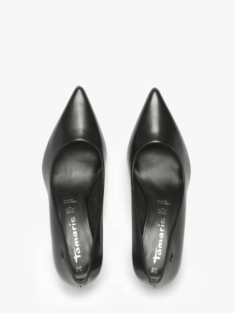 Escarpins à Talon En Cuir Tamaris Noir accessoires 43 vue secondaire 3