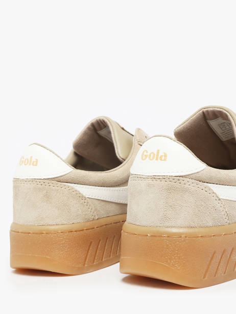 Sneakers En Cuir Gola Beige women CLA589 vue secondaire 2