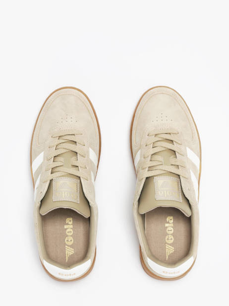 Sneakers En Cuir Gola Beige women CLA589 vue secondaire 3
