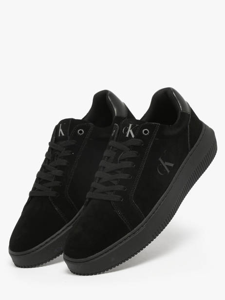 Sneakers En Cuir Calvin klein jeans Noir men YM01299 vue secondaire 1