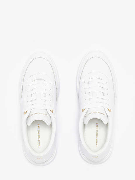Sneakers En Cuir Tommy hilfiger Blanc women 8682YBS vue secondaire 3