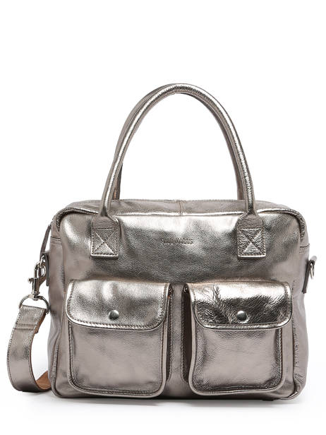 Leather Le Dandy A4 Satchel Paul marius Silver vintage S