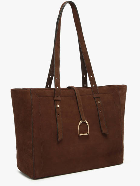 Sac Porté épaule Altesse Suede Cuir Etrier Marron altesse suede EASU088M vue secondaire 2