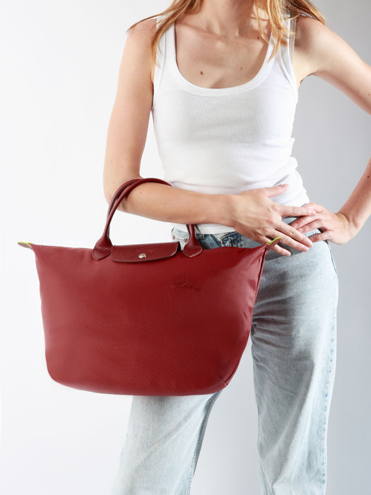 Longchamp Le pliage green Handbag Red