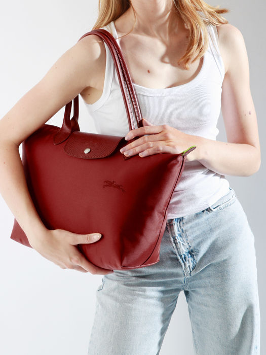 Longchamp Le pliage green Hobo bag Red